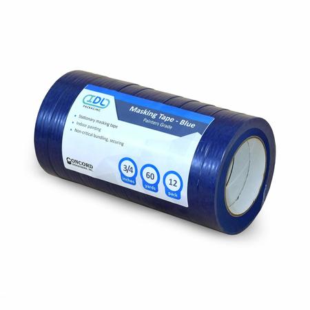 IDL PACKAGING Painters Tape, Blue, 3/4"x60 Yd. PK24 C-4463-34